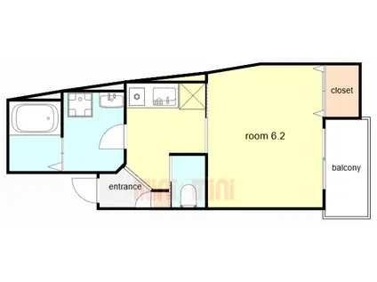 アビタ住吉駅前(1K/1階)の間取り写真
