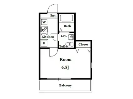 アザーレ・キュリオス柿生(1K/2階)の間取り写真