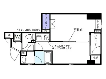 フィアヴェンデ洗足(1LDK/3階)の間取り写真
