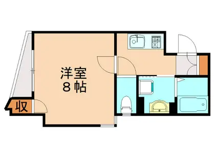 コロニーコアマンション野間(1K/2階)の間取り写真