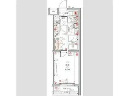クレヴィスタ久が原(1K/1階)の間取り写真