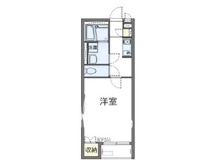 ミランダEARTH アース(1K/2階)の間取り写真