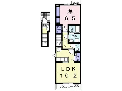 暖だん 02(1LDK/2階)の間取り写真