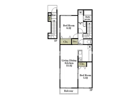 東和泉3丁目計画(2LDK/2階)の間取り写真