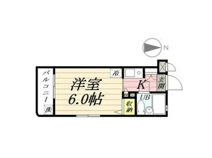 メゾン ド シャンテ(ワンルーム/3階)の間取り写真