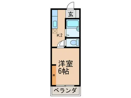 ヴィラ・リイゼングロス(1K/1階)の間取り写真