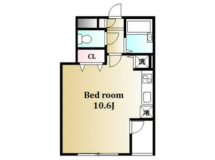 LINOCA日本橋(ワンルーム/5階)の間取り写真