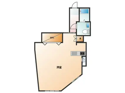 ウエストエンドビル(ワンルーム/6階)の間取り写真