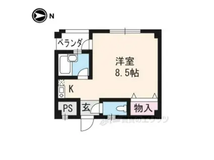 STEPONE(ワンルーム/2階)の間取り写真