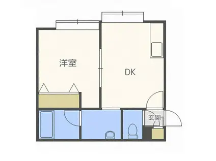 EL PASO(1DK/3階)の間取り写真