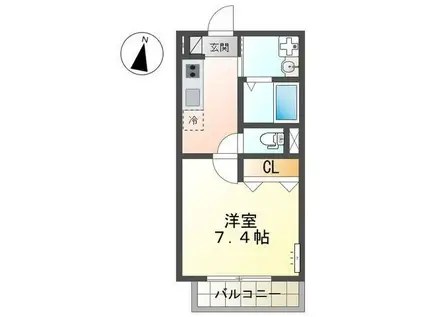 新堀2丁目 マンション工事(1K/2階)の間取り写真