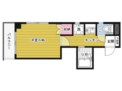 チェリーヒル東中野(1K/7階)の間取り写真