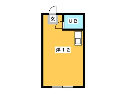 MAISON倉田山(ワンルーム/2階)の間取り写真