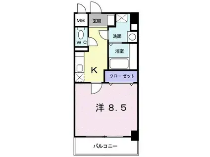 ネオレジデンス(1K/3階)の間取り写真