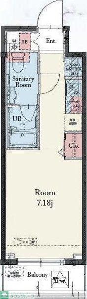 RESIDENCE IRUMA(ワンルーム/4階)の間取り写真