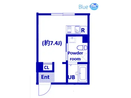LUNA CRESCENTE KAWASAKI(ワンルーム/1階)の間取り写真