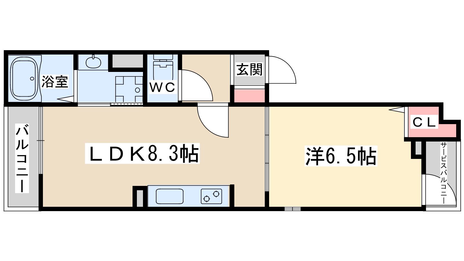 シトラス・T(1LDK/1階)の間取り写真