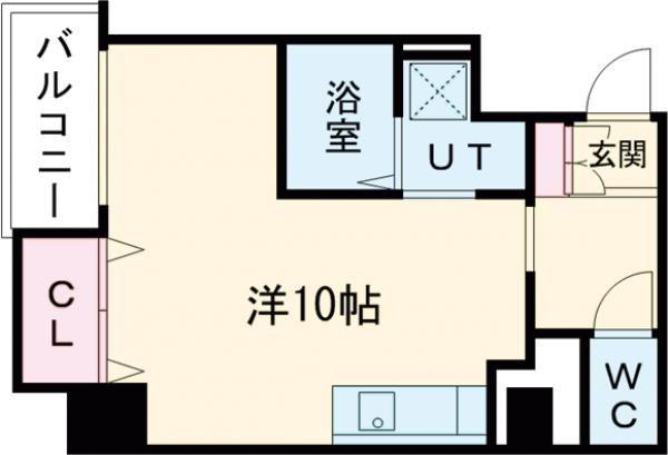 CASA RILASSANTE(ワンルーム/3階)の間取り写真