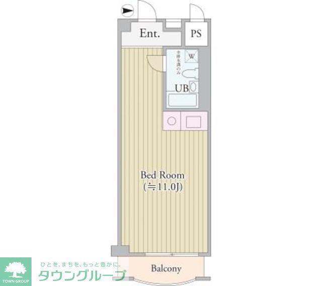 パークグレース新宿(ワンルーム/6階)の間取り写真