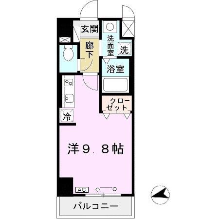 PRIMAVERA KOBE(ワンルーム/2階)の間取り写真