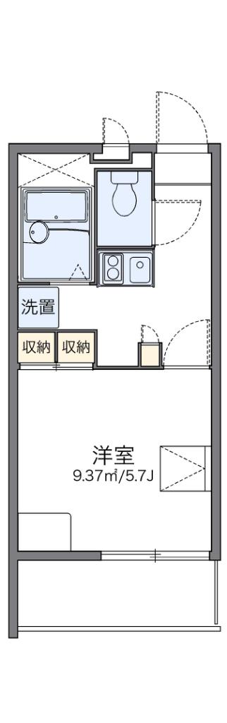 レオパレスイクセン3(1K/2階)の間取り写真