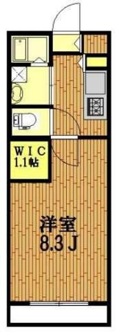 リバード北加瀬(1K/1階)の間取り写真