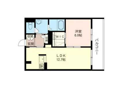 BEREO 西荻窪(1LDK/3階)の間取り写真