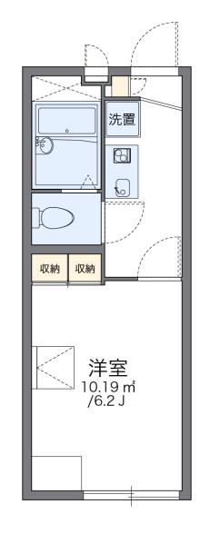レオパレスウエストサイド(1K/2階)の間取り写真