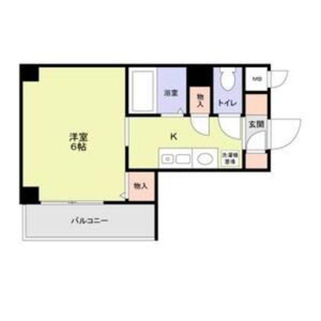 リバーランド堺東(1K/4階)の間取り写真