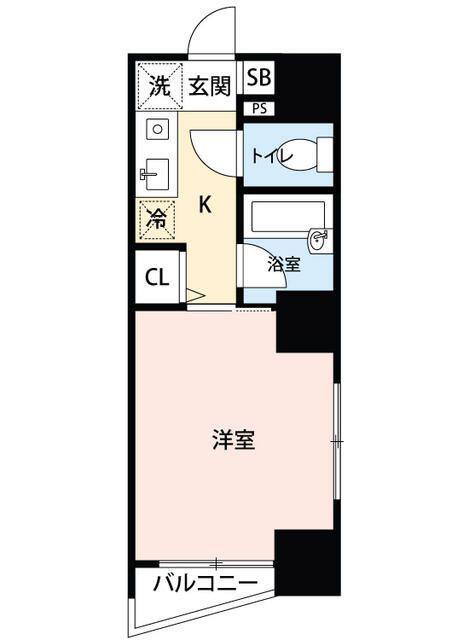 マイナビSTAYミライエ文京本郷1丁目(1K/4階)の間取り写真