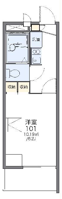 レオパレスアオキ(1K/2階)の間取り写真