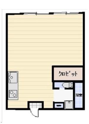 しぇそわ(1DK/2階)の間取り写真