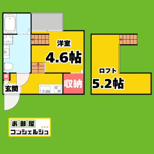 VADOO(1K/1階)の間取り写真