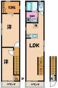 ドリーム(2SLDK/2階)の間取り写真