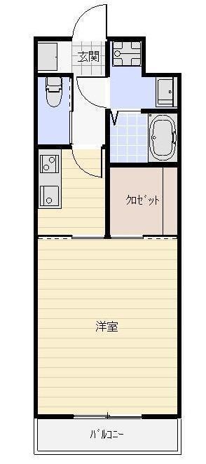 アルトモンターニュ(1K/1階)の間取り写真