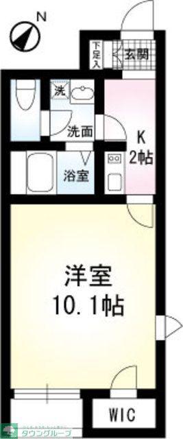 カーサ フローレス(1K/1階)の間取り写真