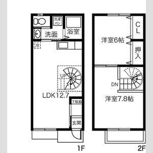ZAOH VILLAGE(2LDK/1階)の間取り写真