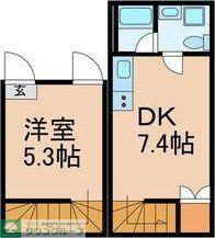 ローラン ハイツ(1DK/1階)の間取り写真