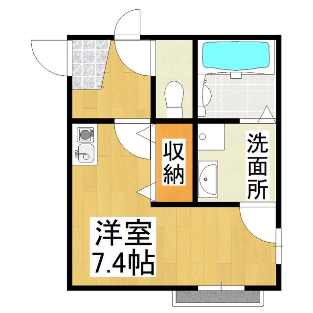 ONES STAGE高砂(ワンルーム/5階)の間取り写真