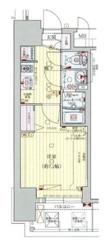 プレサンス新大阪ストリーム(1K/9階)の間取り写真