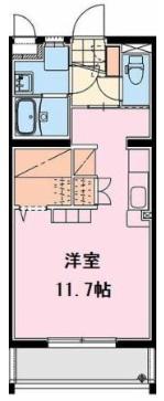 FRANC(ワンルーム/1階)の間取り写真
