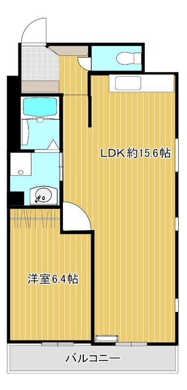 サンエイトONO II(1LDK/3階)の間取り写真