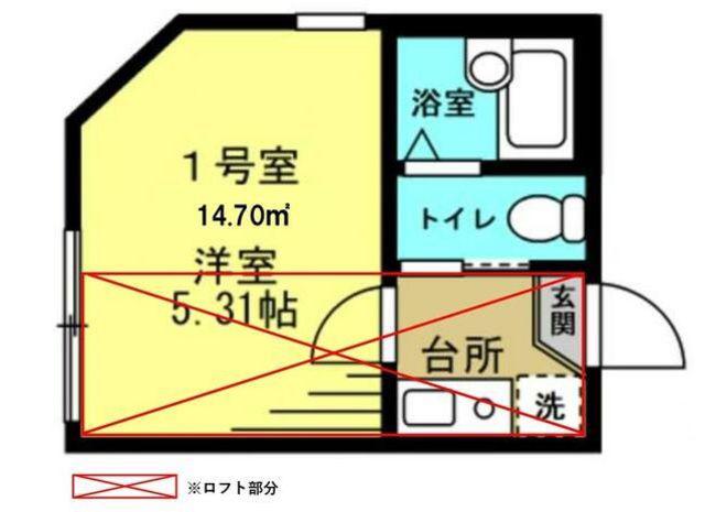 リブ京島(1K/3階)の間取り写真