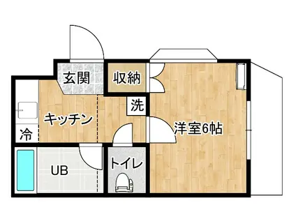 923倶楽部ハウス(1K/1階)の間取り写真