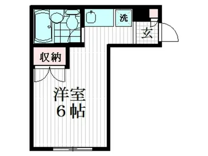 プチパレス恵比寿(ワンルーム/1階)の間取り写真