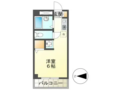 南町ハイツ(ワンルーム/4階)の間取り写真