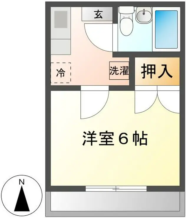 酒井コーポII 2階階 間取り