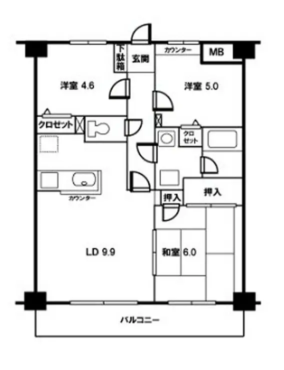 アン・リミエール 3階階 間取り
