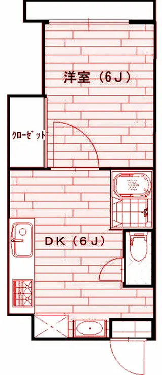 コーポフジ 4階階 間取り