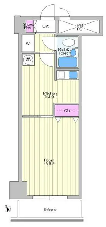 ライオンズマンション宿河原第2 6階階 間取り